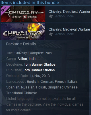 Chivalry: Complete Pack Steam - Click Image to Close
